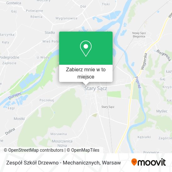 Mapa Zespół Szkół Drzewno - Mechanicznych