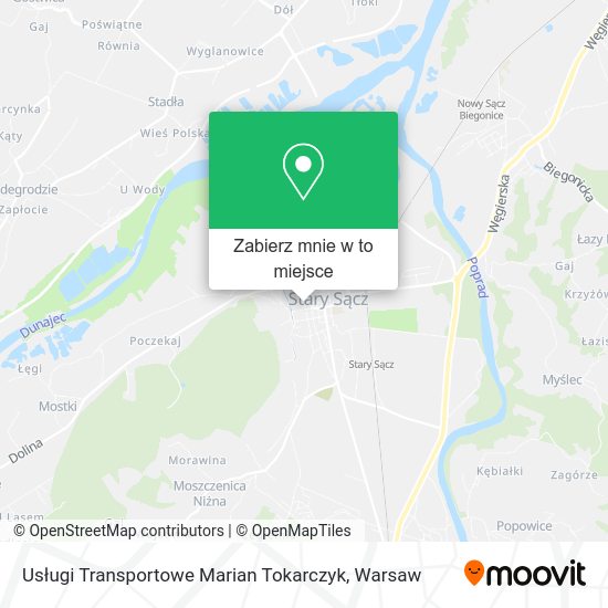 Mapa Usługi Transportowe Marian Tokarczyk