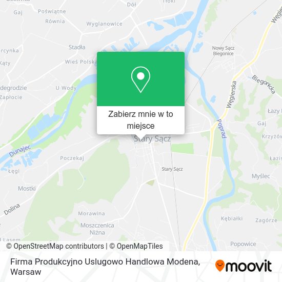 Mapa Firma Produkcyjno Uslugowo Handlowa Modena