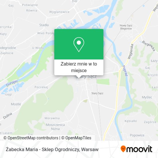 Mapa Żabecka Maria - Sklep Ogrodniczy