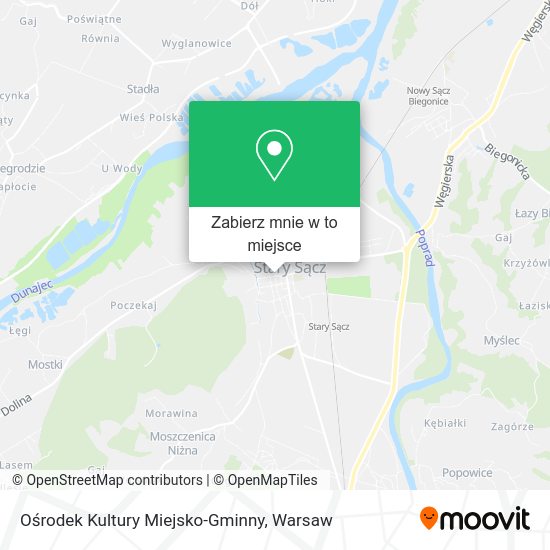 Mapa Ośrodek Kultury Miejsko-Gminny