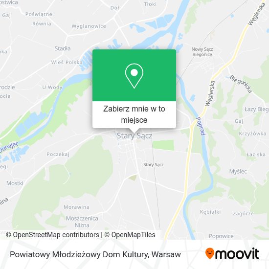 Mapa Powiatowy Młodzieżowy Dom Kultury