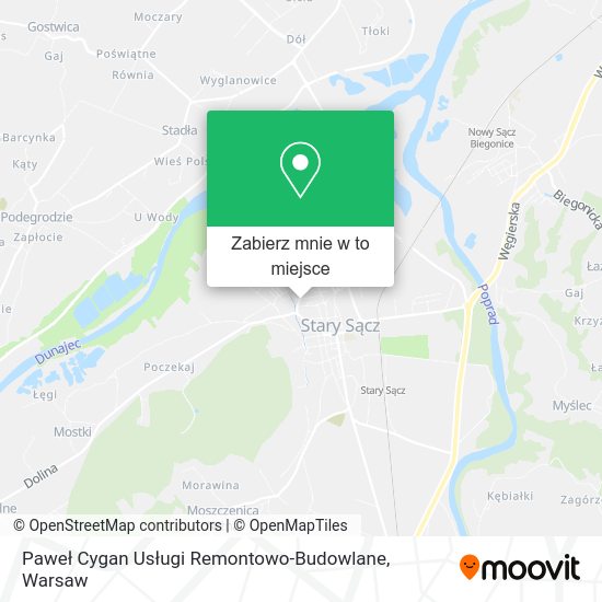 Mapa Paweł Cygan Usługi Remontowo-Budowlane
