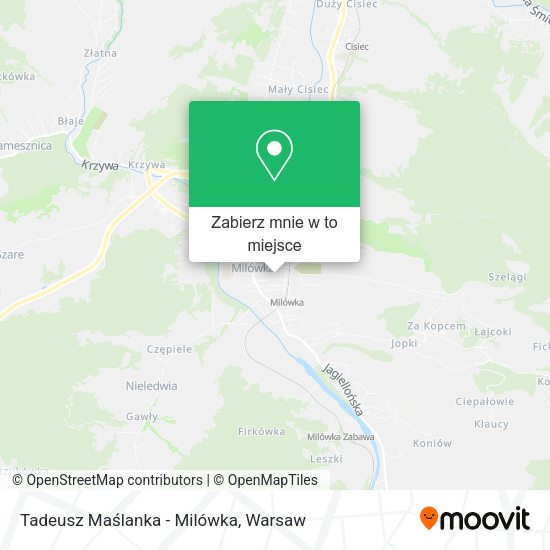 Mapa Tadeusz Maślanka - Milówka