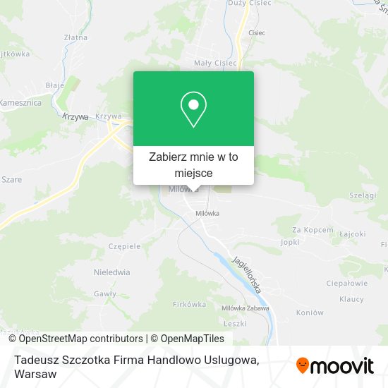 Mapa Tadeusz Szczotka Firma Handlowo Uslugowa