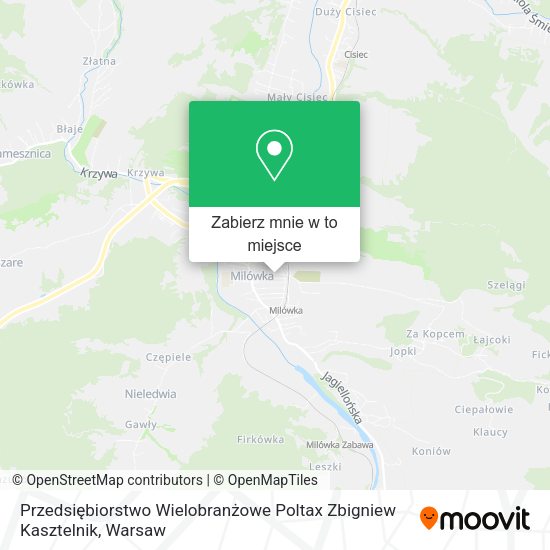 Mapa Przedsiębiorstwo Wielobranżowe Poltax Zbigniew Kasztelnik