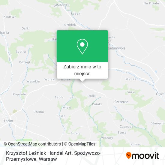 Mapa Krzysztof Leśniak Handel Art. Spożywczo- Przemysłowe