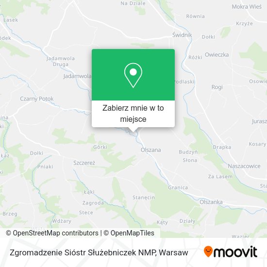 Mapa Zgromadzenie Sióstr Służebniczek NMP