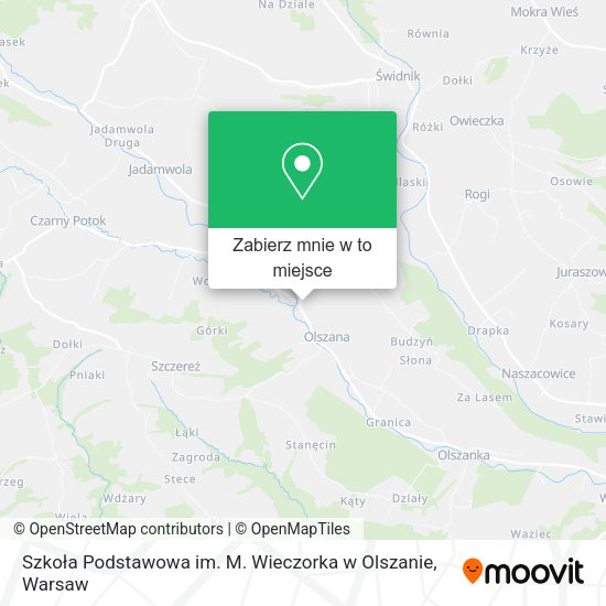 Mapa Szkoła Podstawowa im. M. Wieczorka w Olszanie