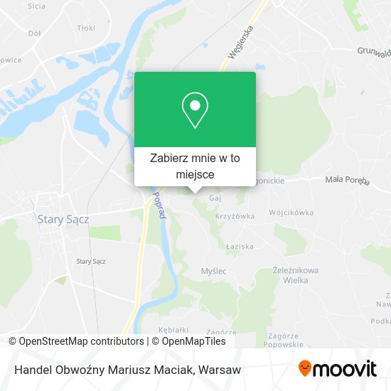 Mapa Handel Obwoźny Mariusz Maciak