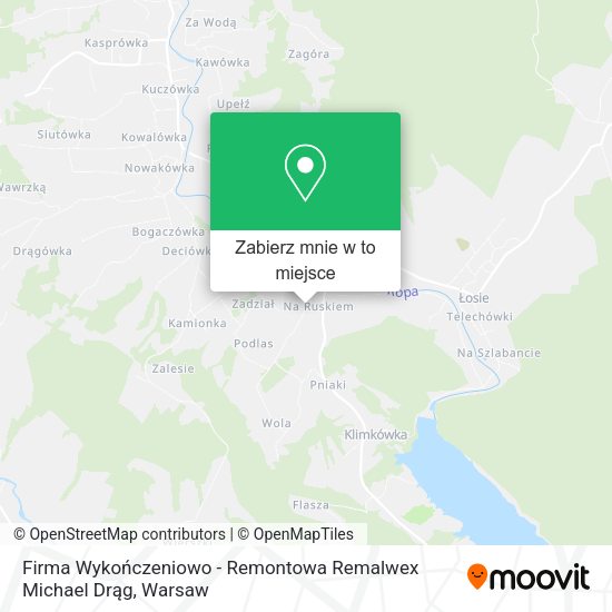 Mapa Firma Wykończeniowo - Remontowa Remalwex Michael Drąg