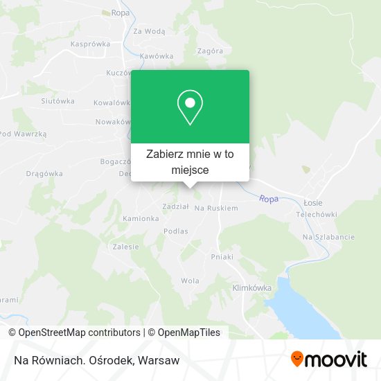 Mapa Na Równiach. Ośrodek