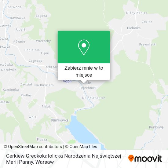 Mapa Cerkiew Greckokatolicka Narodzenia Najświętszej Marii Panny