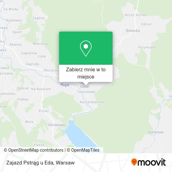 Mapa Zajazd Pstrąg u Eda