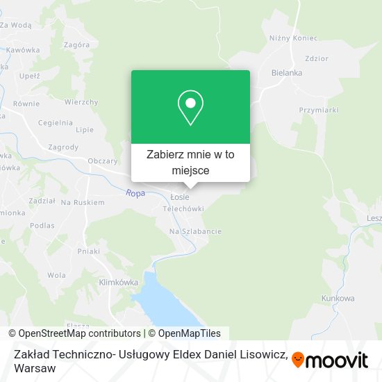 Mapa Zakład Techniczno- Usługowy Eldex Daniel Lisowicz