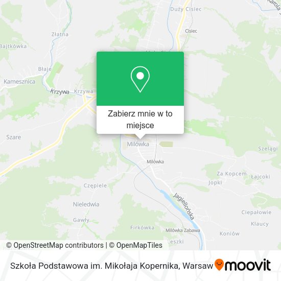 Mapa Szkoła Podstawowa im. Mikołaja Kopernika