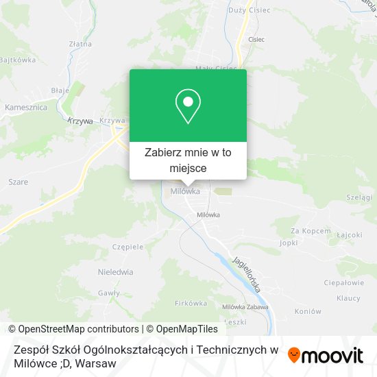 Mapa Zespół Szkół Ogólnokształcących i Technicznych w Milówce ;D