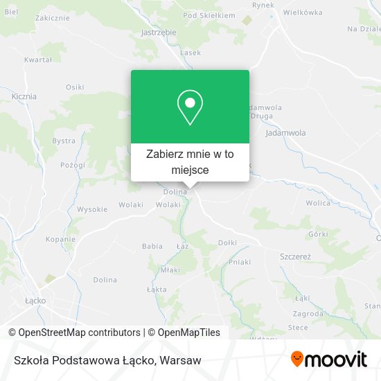 Mapa Szkoła Podstawowa Łącko