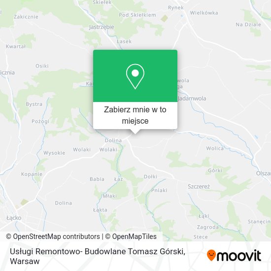 Mapa Usługi Remontowo- Budowlane Tomasz Górski