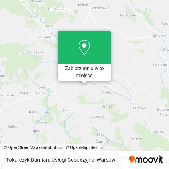 Mapa Tokarczyk Damian. Usługi Geodezyjne