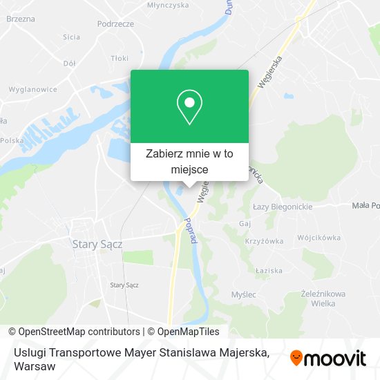 Mapa Uslugi Transportowe Mayer Stanislawa Majerska