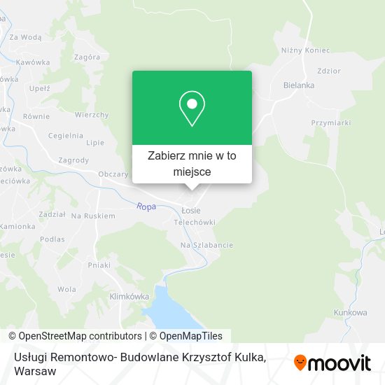 Mapa Usługi Remontowo- Budowlane Krzysztof Kulka