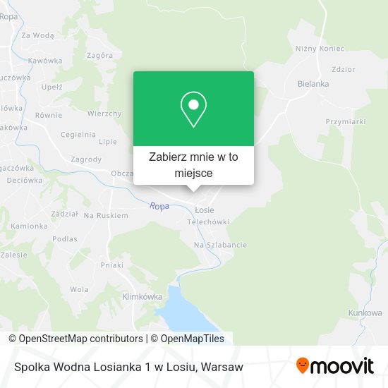 Mapa Spolka Wodna Losianka 1 w Losiu