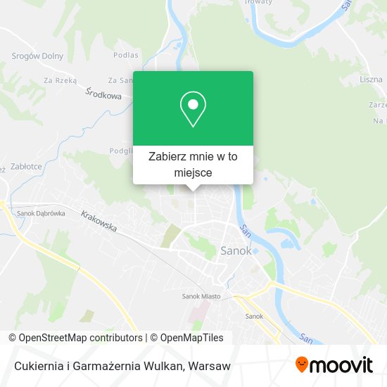 Mapa Cukiernia i Garmażernia Wulkan