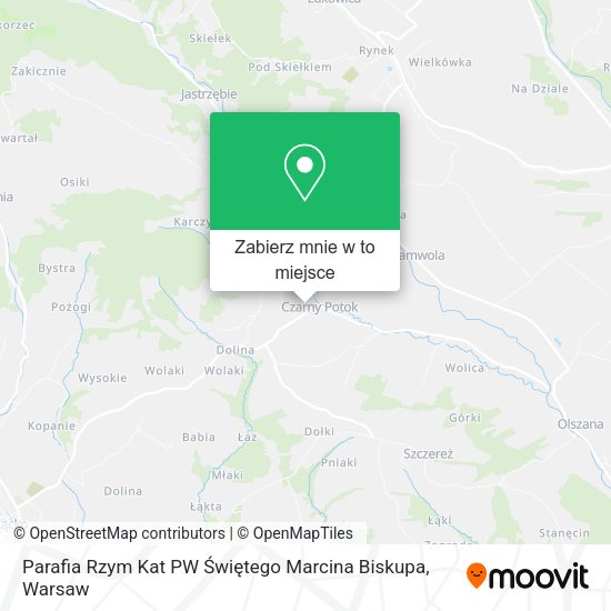 Mapa Parafia Rzym Kat PW Świętego Marcina Biskupa