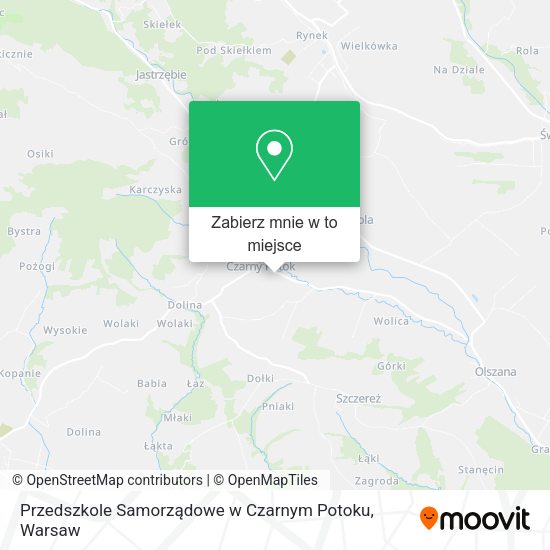 Mapa Przedszkole Samorządowe w Czarnym Potoku