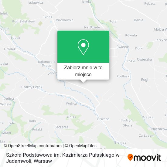 Mapa Szkoła Podstawowa im. Kazimierza Pułaskiego w Jadamwoli