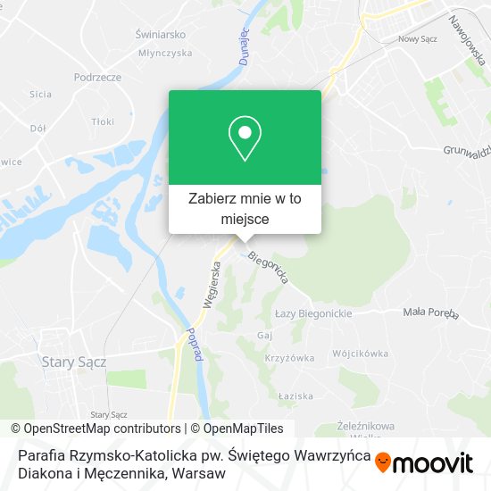 Mapa Parafia Rzymsko-Katolicka pw. Świętego Wawrzyńca Diakona i Męczennika