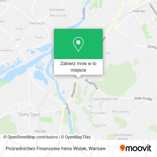 Mapa Pośrednictwo Finansowe Irena Wolak