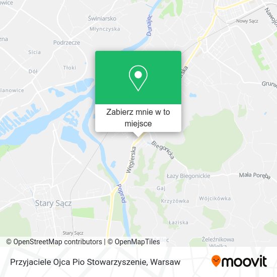 Mapa Przyjaciele Ojca Pio Stowarzyszenie