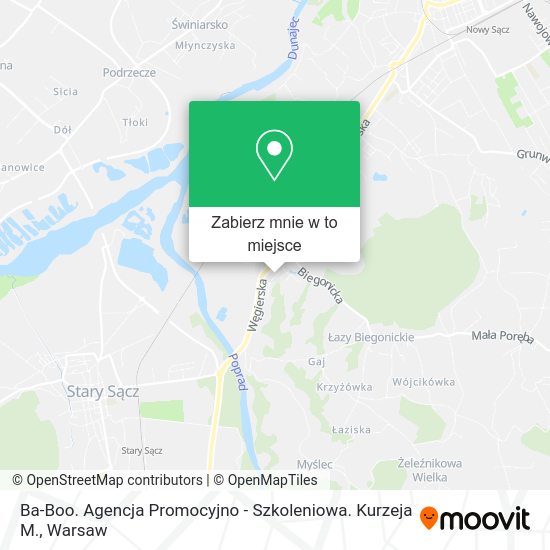 Mapa Ba-Boo. Agencja Promocyjno - Szkoleniowa. Kurzeja M.