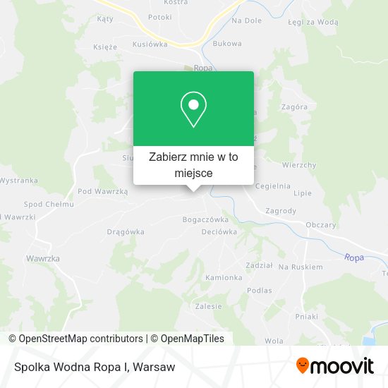 Mapa Spolka Wodna Ropa I