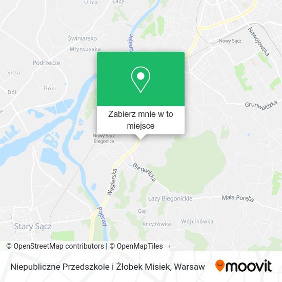 Mapa Niepubliczne Przedszkole i Żłobek Misiek