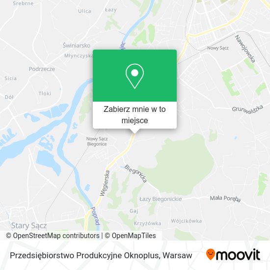 Mapa Przedsiębiorstwo Produkcyjne Oknoplus