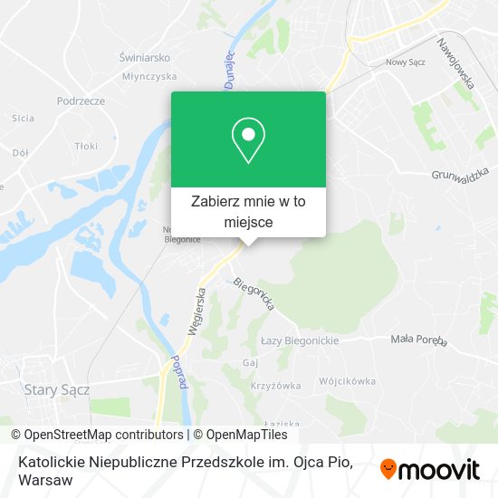 Mapa Katolickie Niepubliczne Przedszkole im. Ojca Pio