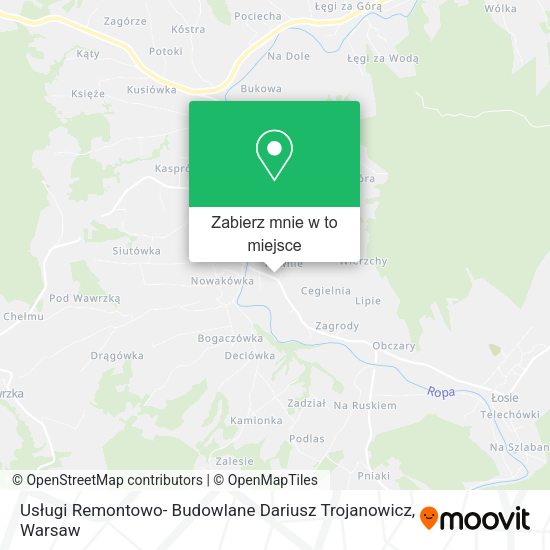 Mapa Usługi Remontowo- Budowlane Dariusz Trojanowicz