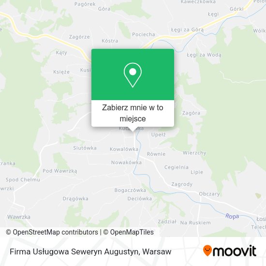 Mapa Firma Usługowa Seweryn Augustyn