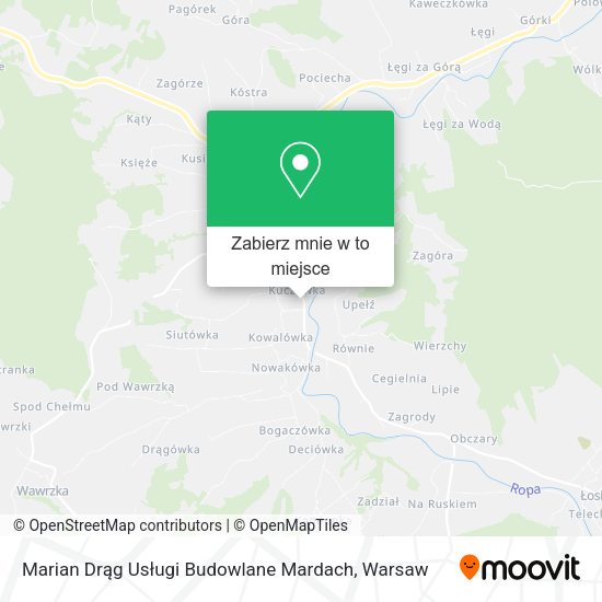 Mapa Marian Drąg Usługi Budowlane Mardach