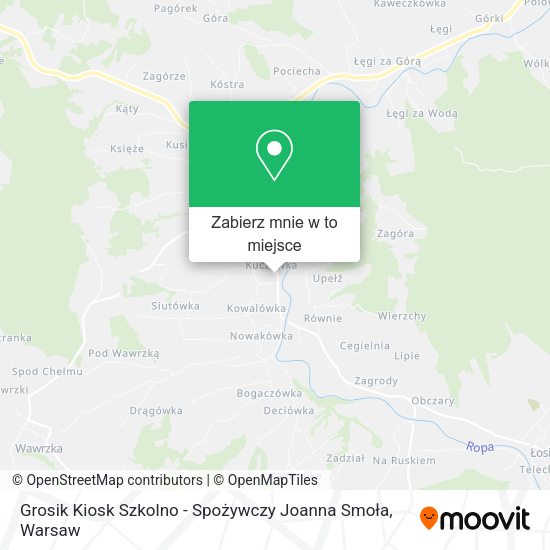 Mapa Grosik Kiosk Szkolno - Spożywczy Joanna Smoła