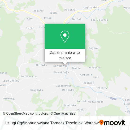 Mapa Usługi Ogólnobudowlane Tomasz Trześniak