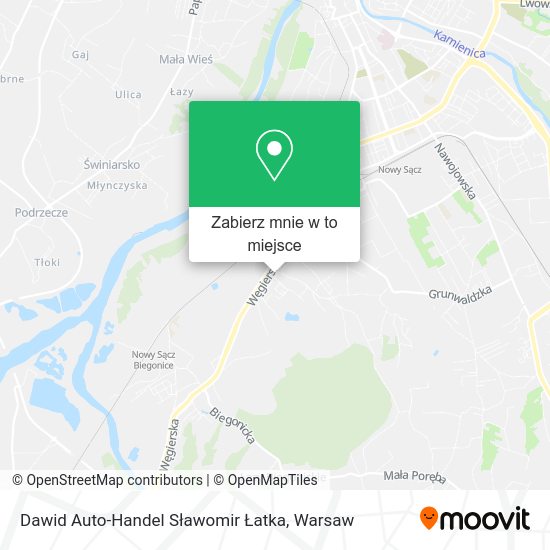 Mapa Dawid Auto-Handel Sławomir Łatka