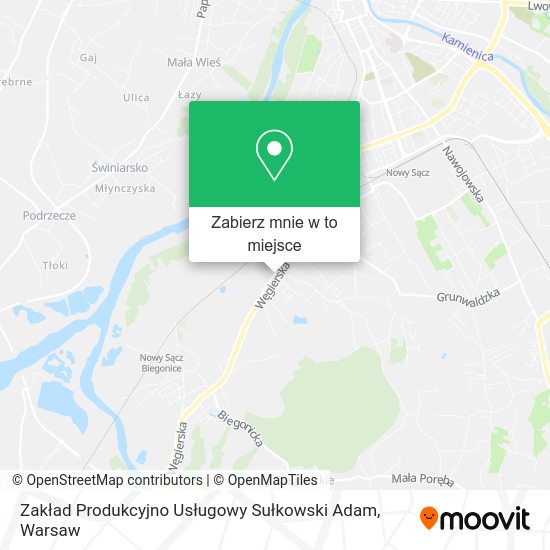 Mapa Zakład Produkcyjno Usługowy Sułkowski Adam