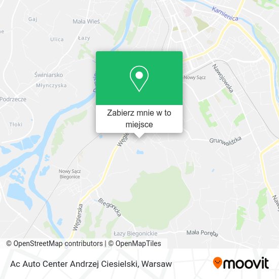 Mapa Ac Auto Center Andrzej Ciesielski