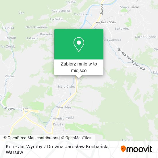 Mapa Kon - Jar Wyroby z Drewna Jarosław Kochański