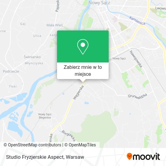 Mapa Studio Fryzjerskie Aspect