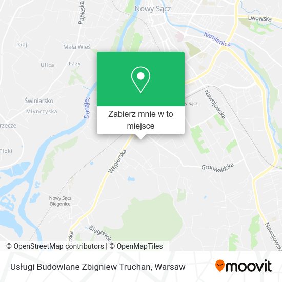 Mapa Usługi Budowlane Zbigniew Truchan